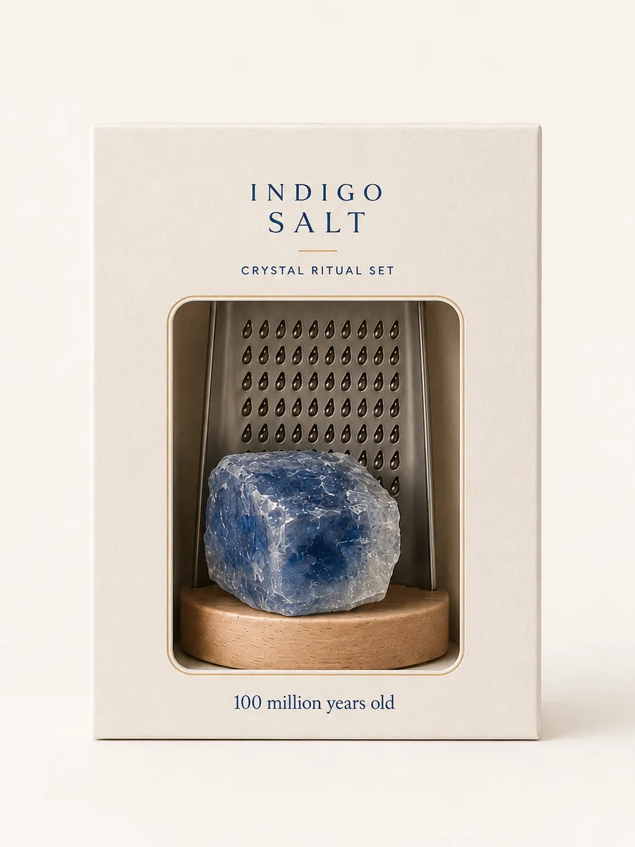Indigo Salt Crystal Ritual Set